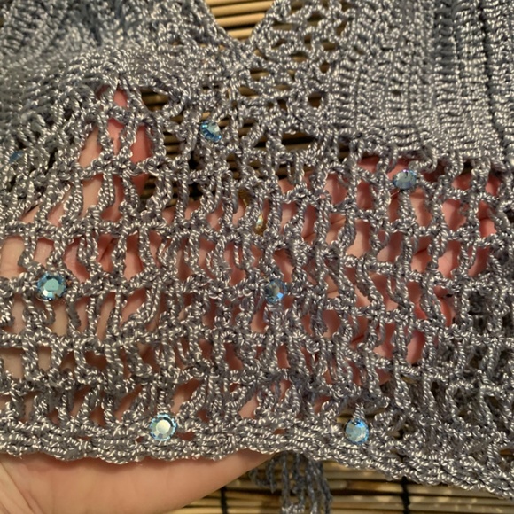 Knit skirt and top set with Swarovski crystals - Picture 4 of 4